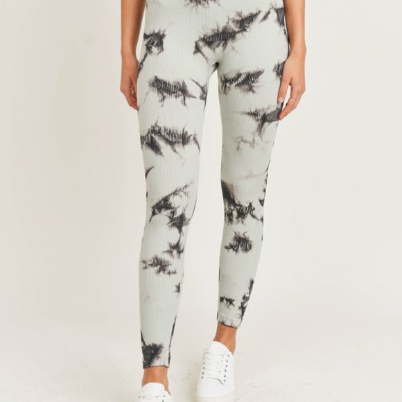 Stacey Tie-Dye Ribbed Leggings - Picture 3 of 6